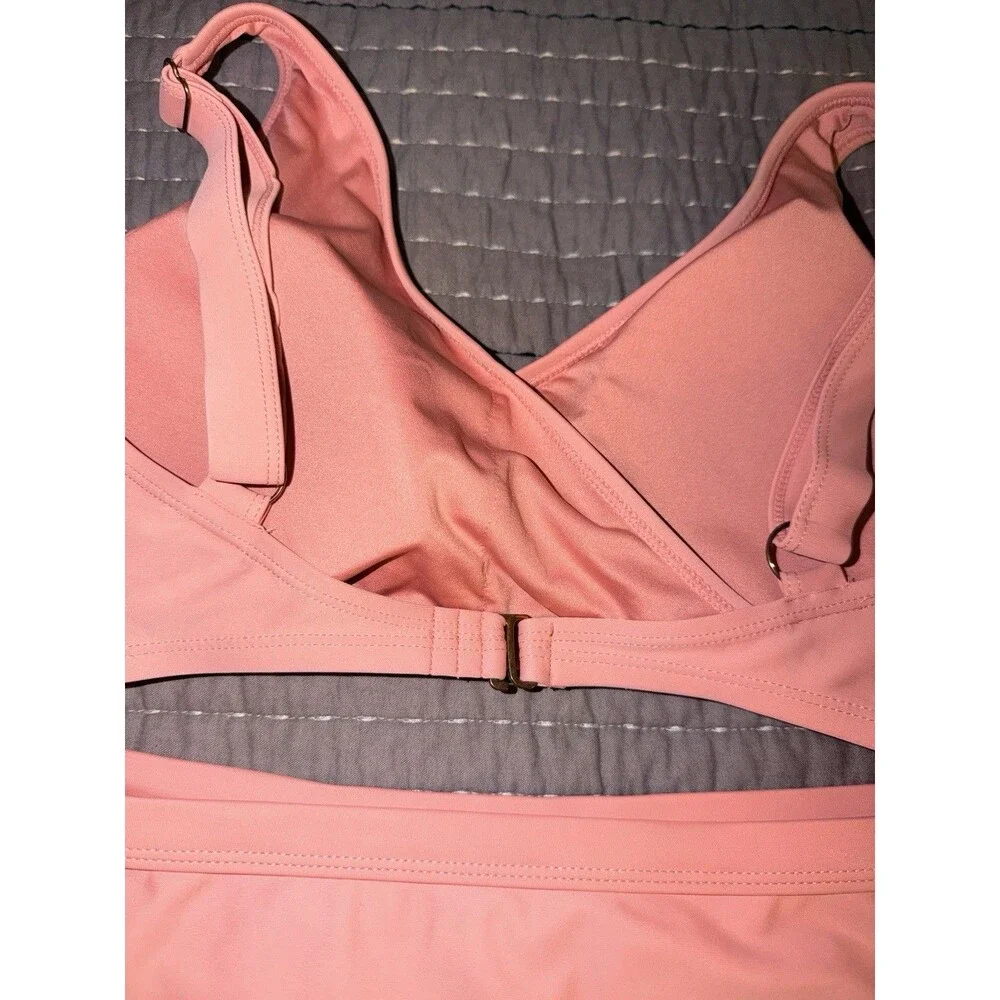 Kindred Bravely Maternity Nursing Crossover Bikini Top High Rise Bottom Set Sz L